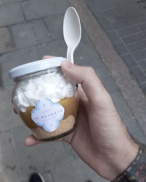 Lemon pie at La Besnéta in Barcelona