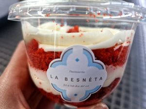 Red velvet at La Besnéta in Barcelona