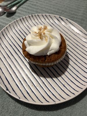 Carrot cupcake   at La Besnéta in Barcelona