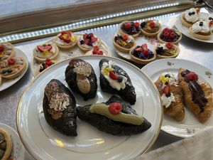 Croissants and tartlets   at La Besnéta in Barcelona