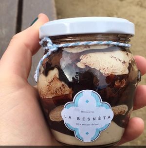 Vegan tiramisu! at La Besnéta in Barcelona
