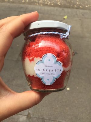 red velvet cake at La Besnéta in Barcelona