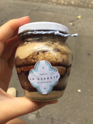 tiramisu  at La Besnéta in Barcelona