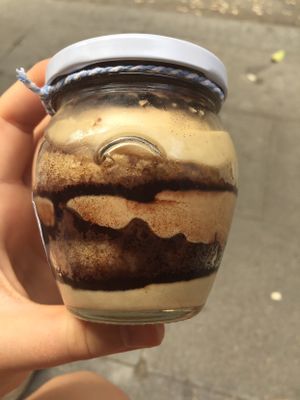 tiramisu  at La Besnéta in Barcelona