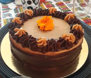 Chocolate peanut butter cake at La Besnéta in Barcelona