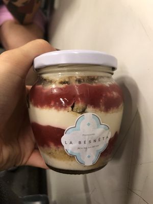 Chesecake at La Besnéta in Barcelona