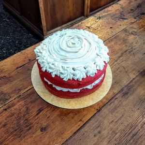 Pastel Red Velvet at La Besnéta in Barcelona