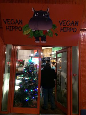 The lovely Vegan Hippo on Rupert St at Vegan Hippo in London