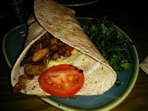 Vegan shawarma (gyros) at Vegan Hippo in London
