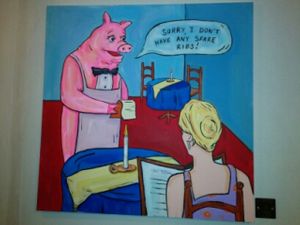 Ethical décor  at Vegan Hippo in London