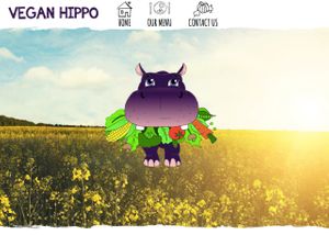 Vegan Hippo website at Vegan Hippo in London