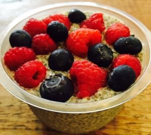 Chia pudding at Vegan Hippo at Vegan Hippo in London