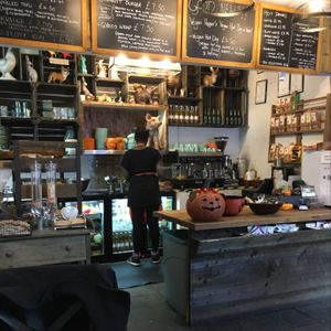 counter at Vegan Hippo in London