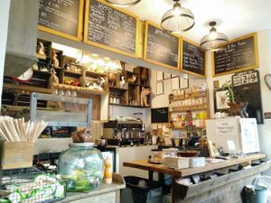 ordering desk at Vegan Hippo in London