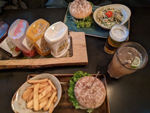 Birds eye burgers at Hans im Glück - Isartorplatz in Munich