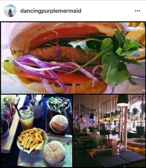 Burger vegan at Hans im Glück - Isartorplatz in Munich