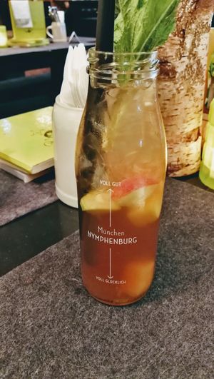 homemade ice tea  at Hans im Glück - Isartorplatz in Munich