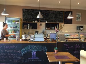 inside Street Espress at Sebastian's Place in Chelsea