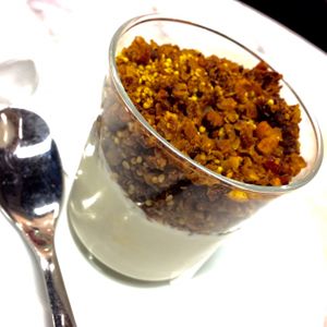 Cafe Pinson - Soya yoghurt & Granola  at Cafe Pinson - Galeries Lafayette in Paris