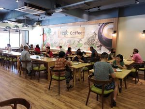 Interior view at Vege Coffee in Johor Bahru