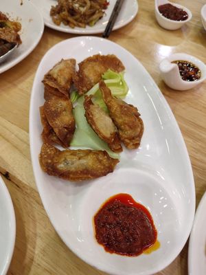 Fried dumpling at Vege Coffee in Johor Bahru