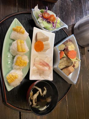 Vegan set  at Sakura Saku in Himeji