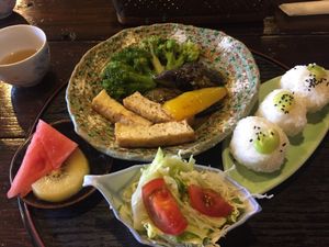 Lunch at Sakura Saku in Himeji