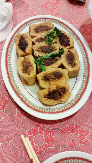 酿豆腐 at Tian Xia vegetarian 天下素食 in Johor Bahru