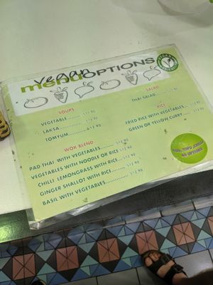 Vegan menu August 2019 at Yummy Noodle in Cairns