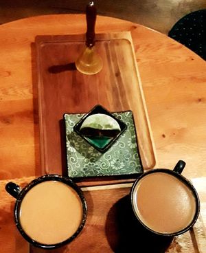 Cozy dessert and tea.. at Dobra Tea in Asheville