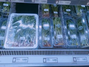 Different kinda of parsley  at Saruga Organic Supermarket 사러가 슈퍼마켓 in Seoul