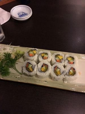 Vegan sushi at Tsuru in Davao City