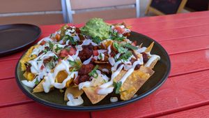 Vegan super nachos at Tomatillo in Dobbs Ferry