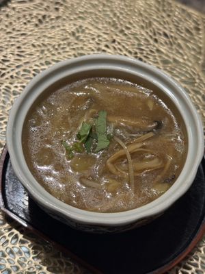 Banquet soup w seasonal veg  at Yu Shan Ge Vegetarian in Kaohsiung