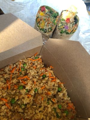 Grain bowl and power wrap at Homespun Kitchen - Previously Happy Cup in Atlantic Beach