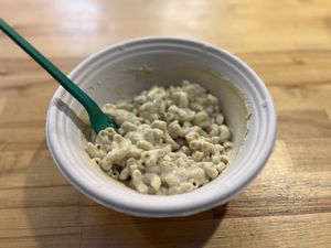 Vegan Mac Bowl- cashew mac and cheese  at Homespun Kitchen - Previously Happy Cup in Atlantic Beach