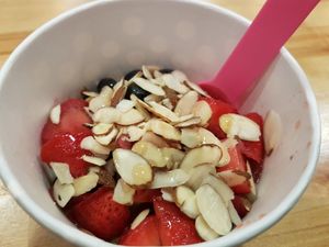 Steel cut oats with fresh fruit. at Homespun Kitchen - Previously Happy Cup in Atlantic Beach