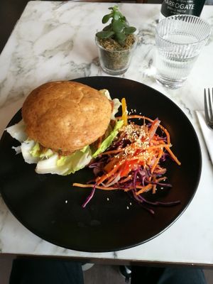 Jackfruit burger at Redemption - Chepstow in West London