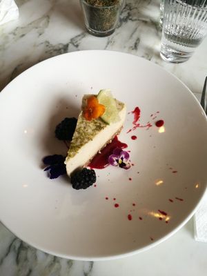 Cashew cheesecake at Redemption - Chepstow in West London