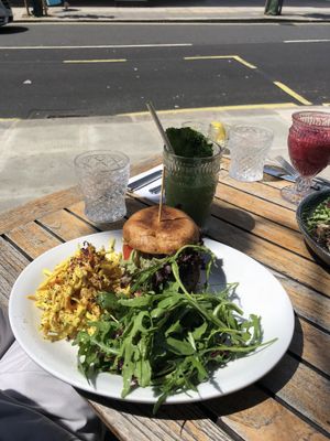 Puff burger, not bad! at Redemption - Chepstow in West London