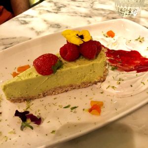Vegan cheesecake at Redemption - Chepstow in West London