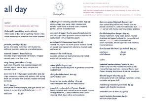 New menu! at Redemption - Chepstow in West London