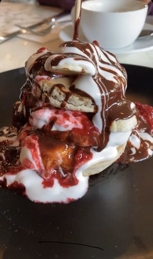 Pancakes sweet at Redemption - Chepstow in West London