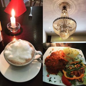 schnitzel with potatoes  at Aurora in Berlin