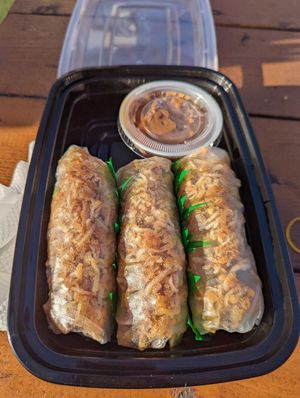 Tofu taro gỏi cuốn. at Dinosaurs - Boardman Pl in San Francisco