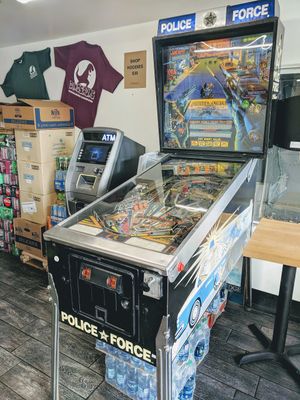 Pinball machine at Dinosaurs - Boardman Pl in San Francisco