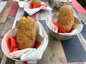Pistacchio arancini at Arancinaglutenfree in Siracusa