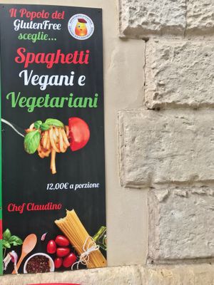 You can even get vegan pasta! at Arancinaglutenfree in Siracusa
