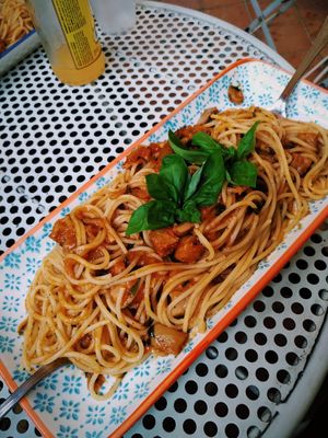 Vegan pasta at Arancinaglutenfree in Siracusa