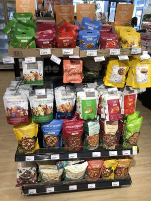 Selection of granolas  at Zenxin Organic Health Food Shop in Penang